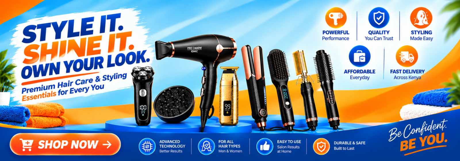 Homepage banner