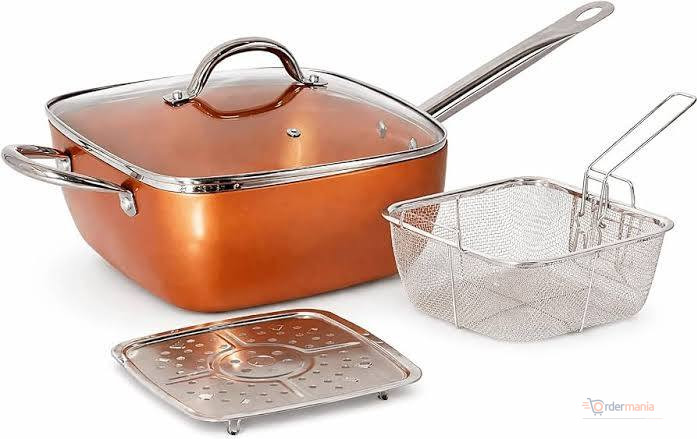 Copper Chef Deep Square Pan – Deep Square Cooking Pan