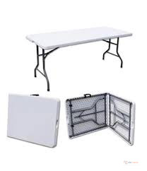 1.8M Foldable Plastic Table – Portable Folding Table for Camping, Outdoor Dining, Parties, Cookouts & Games