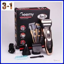 Geemy 3-in-1 Rechargeable Shaver – Cordless Men's Grooming Kit for Shaving, Beard Trimming & Hair Clipping