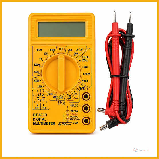 Small Digital Multimeter – Compact Electrical Testing Meter for Voltage, Current & Resistance Measurements