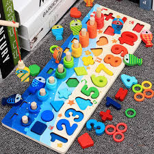 6-in-1 Montessori Learning Board – Multifunctional Educational Activity Toy for Kids, Early Learning, Numbers, Letters & Skills