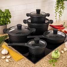 Edenburg 10pc Cookware Set – Quality Cooking Pots for Home Kitchen
