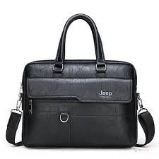 Leather Laptop Business Messenger Bag – Portable Shoulder Handbag for Work, Office & Everyday Carry