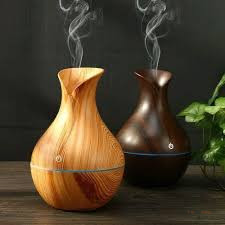Wooden Ultrasonic Humidifier 130ml – Compact Air Humidifier