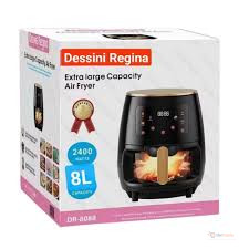 Dessini Glass Oven Air Fryer 8 Litres – Large Capacity Air Fryer & Oven for Home Cooking