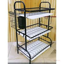 Heavy-Duty Executive 3-Tier Dish Rack – Kitchen Plate & Utensil Organizer