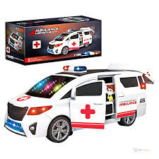 Door Opening & Battery Operated Ambulance Toy – Interactive Rescue Vehicle for Kids