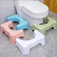 7-Inch Heavy-Duty Plastic Toilet Potty Squat Stool for Adults – Portable Toilet Footrest for Squatting Posture, Bathroom Use