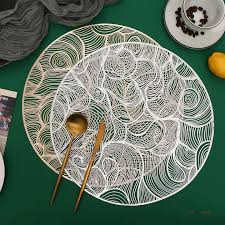 6Pcs PVC Table Mats Set – Easy-Clean Dining Table Placemats for Kitchen, Dining Room & Everyday Home Use