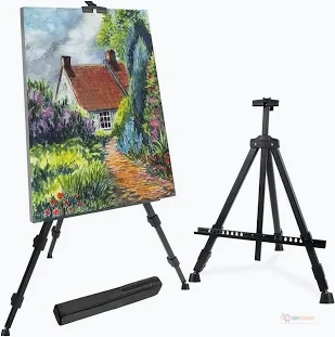 Adjustable Aluminum Artist Easel Stand – Portable Whiteboard & Display Stand for Drawing, Painting, Presentations & Creative Work