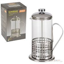 Stainless Steel French Press Coffee & Tea Maker – Manual Coffee Plunger for Home, Office & Everyday Brewing