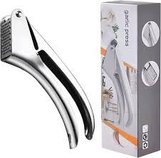 Heavy Duty Garlic Press/Crusher – Manual Garlic Presser for Quick Garlic Mincing & Everyday Kitchen Food Preparation