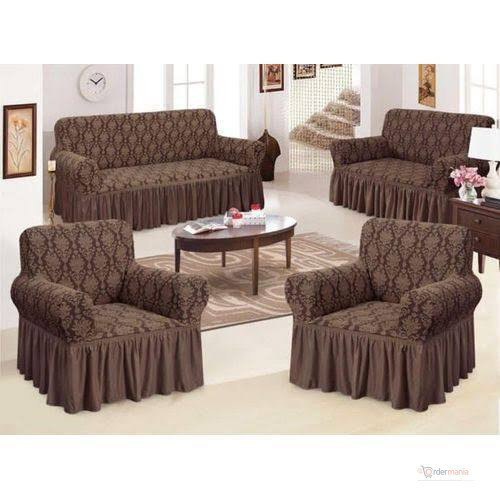 Turkish Seat Covers 5-Seater (3+1+1) – Elegant Sofa Covers for Your Living Room
