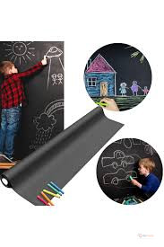 90 × 200cm Wall-Sticking Blackboard – Large Peel-and-Stick Writing Board for Kids, Home, School & Office