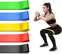 Resistance Loop Bands Set – Skin-Friendly Fitness Exercise Bands with 5 Resistance Levels for Yoga, Gym, Pilates & Home Workouts