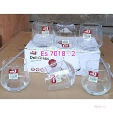 CrystalClear Deli Glass Tumblers 290ml – 6-Piece Elegant Drinking Glass Set