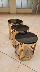 Black 3-in-1 Executive Pure Marble Table – Stylish Multi-Purpose Table for Home, Office, Living Room & Workspace