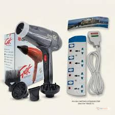 Ceriotti Heavy Duty Super GEK 3800 Salon Blow-Dry Hair Dryer + Free 4-Way Power Extension Cable