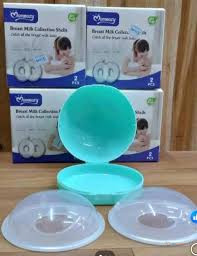 Mom Easy Reusable BPA-Free Wearable Milk Collector – 2-Piece Breast Milk Collection Shells for Nursing Mothers