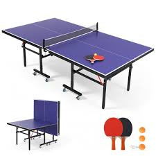 Professional Foldable Table Tennis Table – Full-Size 2740×1525×760mm Ping Pong Table for Training, Recreation & Home Use