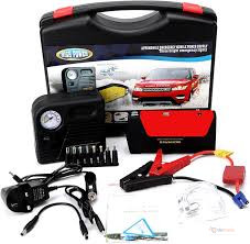 12V Portable Car Jump Starter Kit With Accessories – Emergency Car Battery Booster & Roadside Assistance Tool