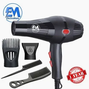 Elecromate 2200W Blow Dryer – 3 Speed, 2 Temperature Settings & Ionic Technology