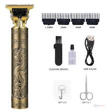 Series T9 Professional Cordless Rechargeable Hair Clipper & Beard Trimmer – Metallic Body