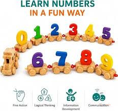 Number Train Toy – Montessori Counting & Number Learning Educational Toy for Boys & Girls Kids
