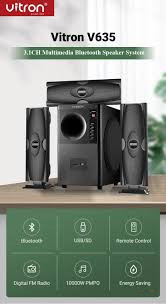 Vitron V635 Home Theater System Speaker 3.1CH 10000W – Powerful TV & Music Sound System