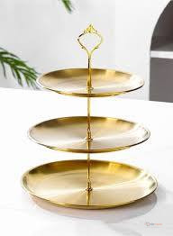 3-Layer Steel Cake Stand – Multi-Tier Cake and Dessert Display Rack | OrderMania Kenya