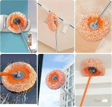 Multifunctional Sunflower Chenille Telescopic Mop – Floor Cleaning Mop