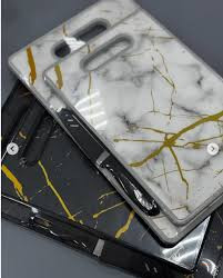 Luxurious Marble Chopping Board with FREE Stainless Steel Knife – Meat, Vegetable & Fruit Board