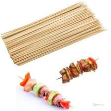 BBQ Wooden Bamboo Skewers Mshikaki Sticks for Meat & Vegetables