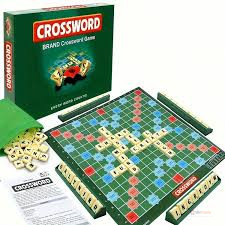 Scrabble/Crossword Game – Word Building Board Game for Family Fun & Learning