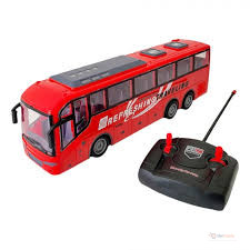 Electric Remote Control Bus Toy with Lights – Tour Bus, School Bus & City Model for Kids
