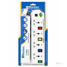 Marken 4-Way Extension Socket with Surge Protection