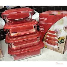 Set of 4 Glass Storage Containers – Reusable Food Storage & Kitchen Organizers
