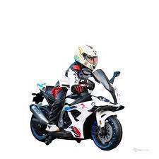 Kids Electric Ride-On Sports Motorcycle 12V – Battery Powered Toy Motorbike with LED Lights, Music & Training Wheels