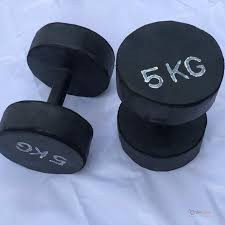 5kg Dumbbell Set (Pair) – Hand Weights for Home Gym, Strength Training, Muscle Toning & Fitness Exercises