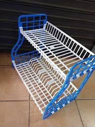 KENPOLY 2-Tier Dish Rack – Heavy Plastic Double Decker Kitchen Utensil Organizer