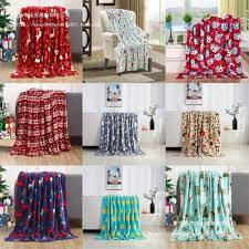 Flannel Christmas Throw Blanket 150×200cm – Plush Snowflake & Elk Winter Blanket