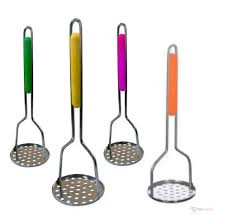 Heavy Duty Stainless Steel Potato Masher with Ergonomic Handle