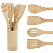 Bamboo Mwiko Set – Traditional Wooden Cooking Spoons for Stirring, Mixing & Everyday Kenyan Cooking