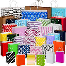Assorted Gift Bags – Decorative Gift Packaging Bags for Birthdays, Weddings, Parties & Special Occasions