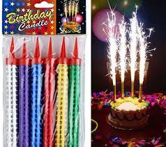 6Pcs Sparkling Birthday Candles – Decorative Cake Sparklers for Birthdays, Parties & Special Celebrations