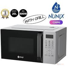 Nunix C20PG 20L Digital Microwave Oven with Grill – 800W