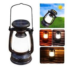 Vintage Rechargeable Emergency Lantern – Solar, Electric & Manual Rechargeable LED Light for Home, Camping & Power Outages
