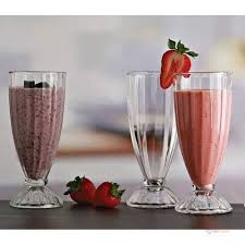 6Pcs Smoothie Glasses Set – Drinking Glasses for Smoothies, Juices, Milkshakes & Home Use