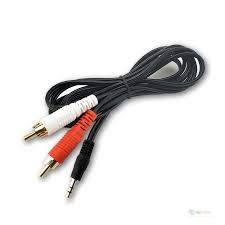 3.5mm Jack Aux to 2 RCA Audio Cable – Stereo Audio Connection Cable for TV, Amplifier, Home Theatre, Car Stereo & Audio Devices